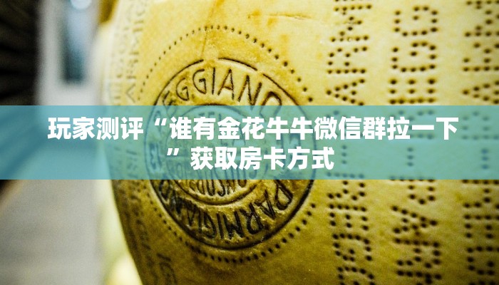  玩家揭秘“微信金花房卡怎么弄”科普玩家房卡