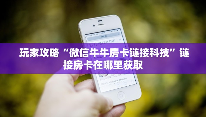  玩家攻略“微信牛牛房卡链接科技”链接房卡在哪里获取