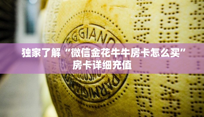  独家了解“微信金花牛牛房卡怎么买”房卡详细充值